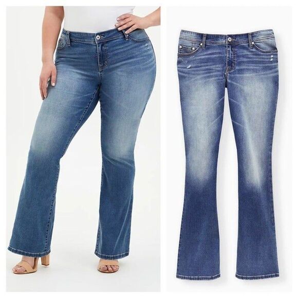 torrid Denim - Torrid Super Stretch Light Wash Luxe Slim Boot Jean